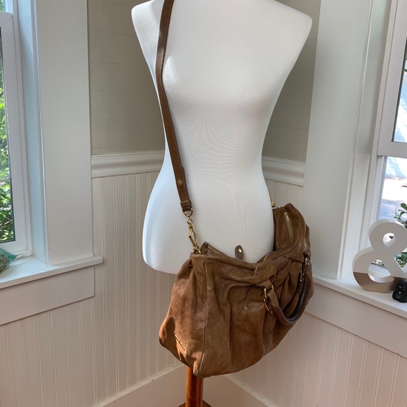 Miu Miu Handbags - Miu Miu Brown Tan Leather Handbag - Soft!